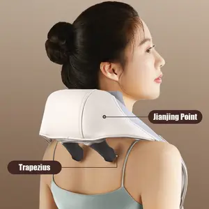 8d Opladen Diep Weefsel Slimme Draadloze Massager Trapezius Spiermassageapparaat Elektrische Nek-En Schoudermassageapparaat