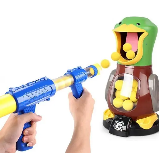 Rumah Bayi untuk Memukul Saya Duck Mainan Lembut Pistol Peluru Orang Tua Anak Kartu Stres Relief Mainan