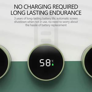 Custom Logo Printed Smart Digital Drinkware Thermos LED Display Promotion Corporate Activity Business Gift Water Bottle - Product Image 2