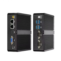 INNODA mini pc sin ventilador J4125 J1900 3805U I3 i5 5200U NUC mini pc win10 Linux con Dual RS232 Dual Lan computadora industrial