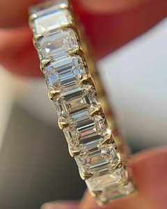 Anillo de compromiso de oro 14K de corte ovalado clásico, ajuste de punta de diamante de racimo, anillo de boda solitario cultivado en laboratorio, fiestas, aniversarios - Product Image 6