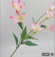 Model Bunga Bellflower Buatan, Daisy, Magnolia, Sutra, Berkualitas Tinggi, Mirip Asli, Warna Sesuai Pesanan, Latar Belakang Pesta, Rumah, Hotel, Pernikahan, Valentine