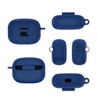 Étui de protection complet en silicone souple pour boîte de charge d'écouteurs, housse pour écouteurs sans fil JBL Vibe Beam avec mousqueton