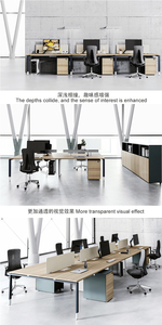 Modular Office Workstation <strong>Table</strong> for 2 4 6 8 Pax with 3 Drawers Cabinet for Open Space Furniture - Product Image 6