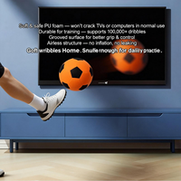 Ballon de football silencieux en mousse souple rainurée pour enfants et jeunes, idéal pour l'intérieur, avec grip amélioré, fabrication OEM