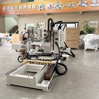 MSK2218 Machine à mortaiser automatique professionnelle à double extrémité arrondie CNC pour le travail du bois, tenonneuse pour bois massif pour chaises en bois