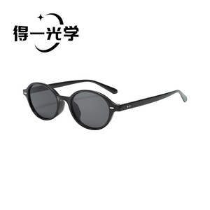 De Yi <b>Optics</b> Retro Oval Sunglasses Tortoiseshell Frame UV400 Protection Unisex Outdoor Use - Product Image 3