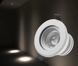 Spot encastré de plafond en aluminium 3W à 5 faisceaux, style moderne, avec lumière douce anti-étincellement pour vitrine d'exposition - Product Image 2