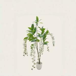 Gran oferta, planta <span class=keywords><strong>en</strong></span> <span class=keywords><strong>maceta</strong></span> de <span class=keywords><strong>jazmín</strong></span> <span class=keywords><strong>en</strong></span> cascada, <span class=keywords><strong>jazmín</strong></span> Artificial, flores colgantes falsas, plantas al aire libre, decoración de primavera y verano, árbol de flores - Product Image 3