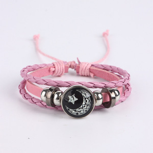 Bracciale Noctilucent Intrecciato per Coppie con Gemma del Tempo Sole Luna, Nuovo Design 2026, alla Moda e di Tendenza, per Donna, Souvenir, Regalo Aziendale - Product Image 6