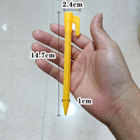 Piquet de tente en plastique durable, piquet de fixation en forme de stylo pour auvent, pour camping et pique-nique en extérieur