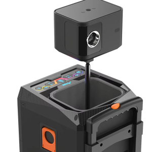 6/8 inch reverb và máy chiếu bên có thể sạc lại Loa xe đẩy với karaoke không dây mic LED chiếu sáng - Product Image 1