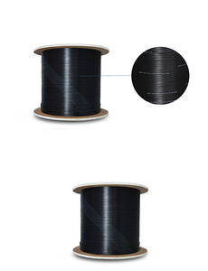 Cable de Fibra Óptica para Exteriores, Grado Telecomunicaciones, Monomodo, 1 Núcleo, 3 Hilos de Acero Reforzados, Forma de Mariposa, 1000m de Longitud, Marca GLGW - Product Image 2