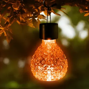 Luce solare a LED da giardino, in acciaio inossidabile e vetro martellato, RGB, ideale per illuminare il prato e decorare gli spazi esterni. - Product Image 2