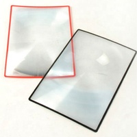 Lunettes Loupe Transparentes Format Page Promotionnelle 180x120mm, Carte Loupe en PVC, Grand Marqueur de Page, Lentille Loupe pour la Lecture