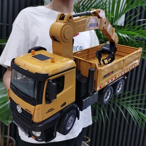 Coche RC Original <span class=keywords><strong>HUINA</strong></span> <span class=keywords><strong>1575</strong></span>, Camión RC Profesional a Escala 1/14, Bulldozer con 9 Funciones, Artículo Nuevo, Regalos Elegantes para Niños y Adultos - Product Image 2