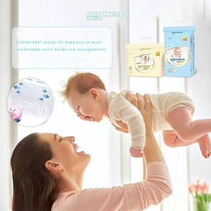 Couches pour bébé OEM à taille élastique avec protection anti-fuites, couches pour bébé ultra-minces à fermeture rapide, couches jetables respirantes - Product Image 2