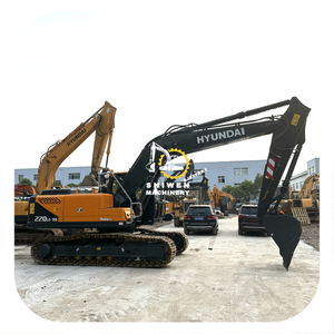 Excavadora de cadenas usada de 22 toneladas HYUNDAI 220-9S con motor Cummins original, excavadora de minería HYUNDAI 220 225 215 305 - Product Image 1