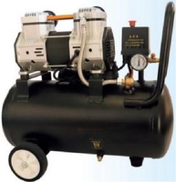 Compresseur d'air silencieux sans huile APCOM 1,5 HP, compresseur à pression constante sans huile pour équipement médical de précision et processus alimentaires