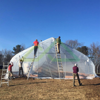 Kits de serres pour construire une serre de jardin à structure métallique pour la protection hivernale, ensemble complet de petite serre tunnel pour tomates
