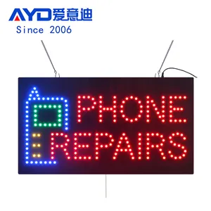 定制logo图案LED标牌板室内手机维修LED手机维修标牌38x68.5厘米