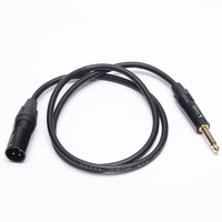 Câble audio XLR mâle 6,5 mm Golden Three Lakes ISO9001 pour mixeur, amplificateur de son, connexion XLR femelle 6,35 mm externe