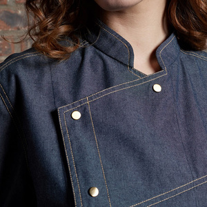 CHECKEDOUT Manteau <span class=keywords><strong>de</strong></span> chef à la mode Hotsale et vestes <span class=keywords><strong>de</strong></span> chef <span class=keywords><strong>de</strong></span> <span class=keywords><strong>cuisine</strong></span> unisexes à manches réglables pour hôtel et restaurants - Product Image 5