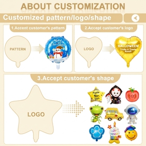 Ballons en aluminium animaux marins personnalisables <span class=keywords><strong>DIY</strong></span>, auto-gonflables, en forme de dessins animés pour l'organisation d'activités de la Journée des enfants - Product Image 3