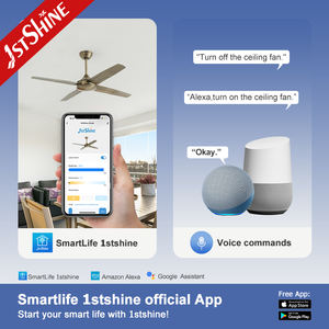 1. deckenventilator mit 4 eisenklingen, antirust, hochgeschwindigkeits-wechselstrom mit reinem motor, deckenventilator aus kupfer mit fernbedienung - Product Image 6