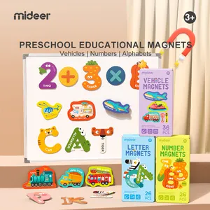 Mideer MD2200, juguetes para niños y bebés, juguetes de desarrollo infantil temprano, imán de transporte, imanes de color para refrigerador, juguete