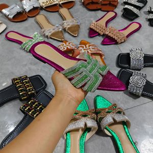 Sandalias Planas para Niñas, Listas para Enviar, Pantuflas de PVC para Exteriores, Chanclas con Parte Superior de PU y Suela de Goma, Colores Variados, Venta al Por Mayor - Product Image 2