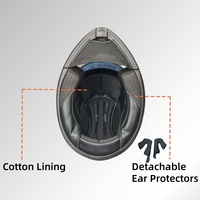 Nouveaux casques de moto avec doublure en coton ABS, casque de motocross rabattable avec double visière, fournisseur
