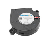 WELLSUNFAN OEM ODM WD05015 Kipas Blower DC Tanpa Sikat 50x15mm 24V Bantalan Bola Rendah Kebisingan Plastik Mini Heatsink CPU