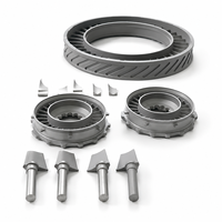 Rotor de turbine de haute précision usiné CNC pour système de vol à basse altitude |   Moulage à la cire perdue en superalliage Inconel 713
