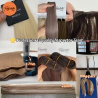 Cheveux vierges à 100 % pouvant être utilisés pendant plus de 2 ans, toutes les couleurs et longueurs personnalisées (12-30 pouces), très faciles à installer, tissage à la machine.