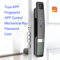 Serrures de porte intelligentes 3D à combinaison de reconnaissance faciale avec poignée Tuya Digital Fingerprint Smart Door Locks