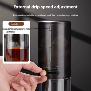 Goutte à goutte à glace transparente cafetière à infusion froide en verre petite infusion froide de type goutte à goutte domestique filtrée <span class=keywords><strong>pour</strong></span> une extraction efficace - Product Image 2