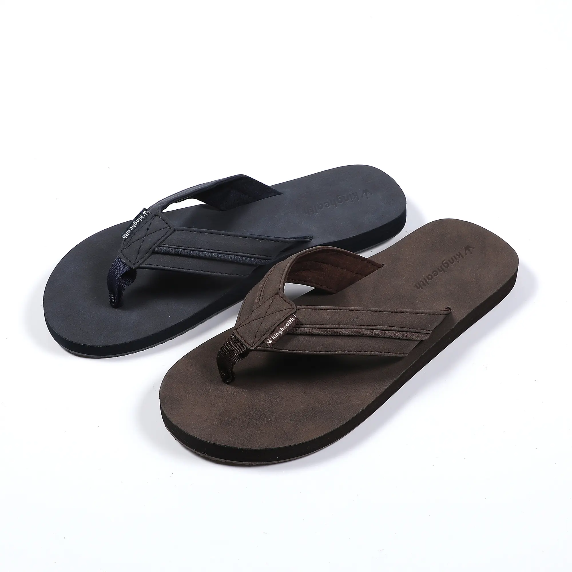 Wholesale men's fashion outdoor slides summer open toe non slip slippers custom logo soft eva sandals flip flops for man