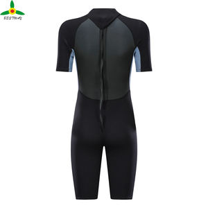 Combinaison humide une pièce courte pour femmes <span class=keywords><strong>maillot</strong></span> de <span class=keywords><strong>bain</strong></span> manches courtes combinaison de surf personnalisée en gros 2/2mm - Product Image 3