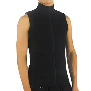 Оптовая продажа OEM 17,5 микронный жилет без рукавов рубашка на заказ из смешанных смесей майка 100% мериносовой шерсти рубашки для мужчин