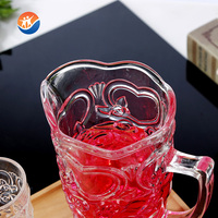 Ensemble de tasses à thé en verre blanc cristallin très populaire avec motif en relief