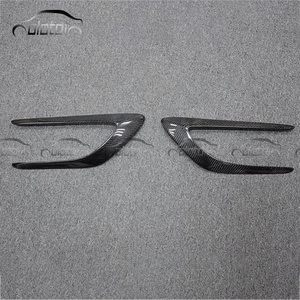 สติ๊กเกอร์คาร์บอนไฟเบอร์ Olotdi สำหรับตกแต่งข้างตัวรถ ด้านหน้าและด้านหลัง กันชนหน้า-หลัง คานาร์ด สปลิตเตอร์ สีดำ สำหรับ W205 C205 C63s - Product Image 3