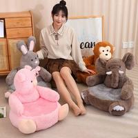 Vente flash, adorable peluche en forme de dessin animé, ours en peluche, chien, panda, licorne, canard, pour enfants, salon, chambre à coucher, chaise, mini canapé, coussin moelleux