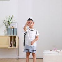 Tablier de cuisine pour enfants avec logo personnalisé, motif artistique de chef, pour la peinture