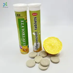 Produk Baru minuman energi suplemen olahraga tablet Vitamin C elektrolit Effervescent tablet