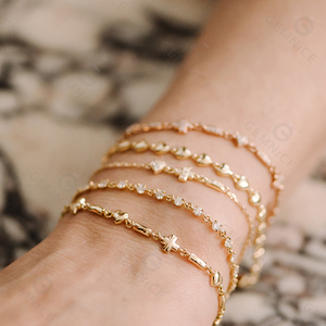 Đá Quý Tình Yêu Ghi Chú Kim Cương Tennis Vòng Đeo Tay Hơn 925 Bạc Đá Lấp Lánh Tinh Tế Chuỗi Vòng Đeo Tay - Product Image 3