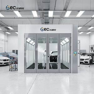 Cabina di Verniciatura Auto Stile Europeo con Pannelli in Lana di Roccia Certificati CE, Forno per Verniciatura Auto di Alta Gamma, Officina Carrozzeria LED - Product Image 1