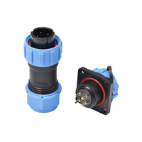 Soket konektor tahan air seri SP 2 3 4 5 6 7 9 Pin Power aviasi Industrial Male Female SP1310/P SP1311/P SP1312/S