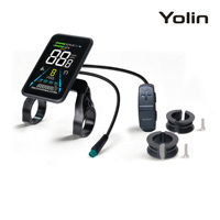Écran LCD Yolin YL-81F pour vélo électrique, tableau de bord de vélo électrique 36V 48V 52V pour écran de remplacement de vélo électrique à pneus larges