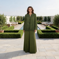 Robe musulmane pour femme en tissu turc, prête à être expédiée en 2026, nouveaux designs arabes, kimono abaya respirant à manches longues pour adultes
